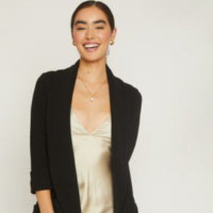 Brand New Beautiful French Mauve Knit Black Shawl XXL